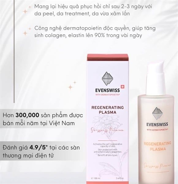 Huyết tương phục hồi da Evenswiss regenerating Plasma 30ml
