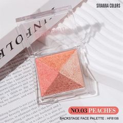 Phấn má SIVANA backstage face palette 4màu tích hợp