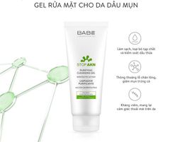 Sữa rửa mặt BABE Stop AKN Purifying Cleansing Gel cho da dầu mụn