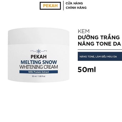 Kem Dưỡng Da Nâng Tone Và Ngừa Nếp Nhăn PEKAH Melting Snow Whitening Cream 50g