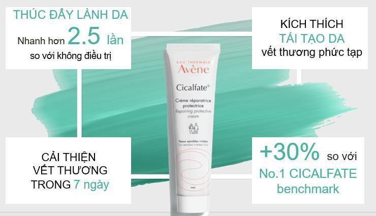 kem dưỡng phục hồi AVENCE CICAFATE giảm sẹo ,giảm thâm liền vết thương 40ml