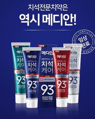 KEM ĐÁNH RĂNG MEDIAN 93% HÀN QUỐC 120g xl chông hôi miệng , chắc khoẻ