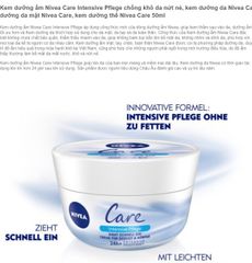 Kem Dưỡng Ẩm Nivea Care đức, 200 ml