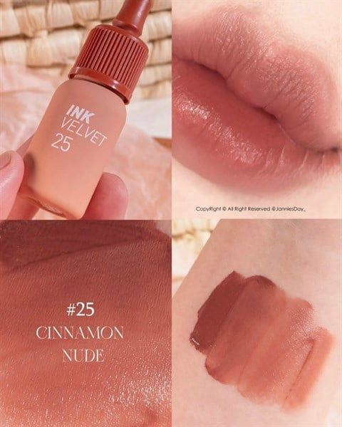 Son kem lì Peripera Ink Velvet 25 cinnamon nude