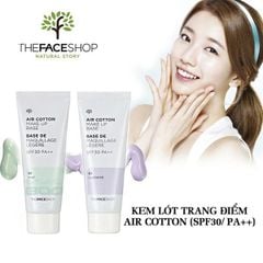 Kem Lót The Face Shop Air Cotton Makeup Base SPF30 PA++ 02lavender