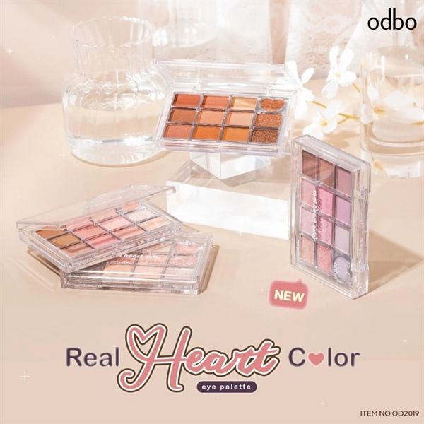 Phấn mắt má odbo real heart color 12ô #04