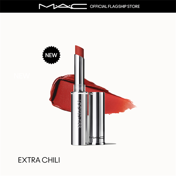 Son Thỏi Mac Locked Kiss 24HR Lipstick #99 extra chili -đỏ gạch