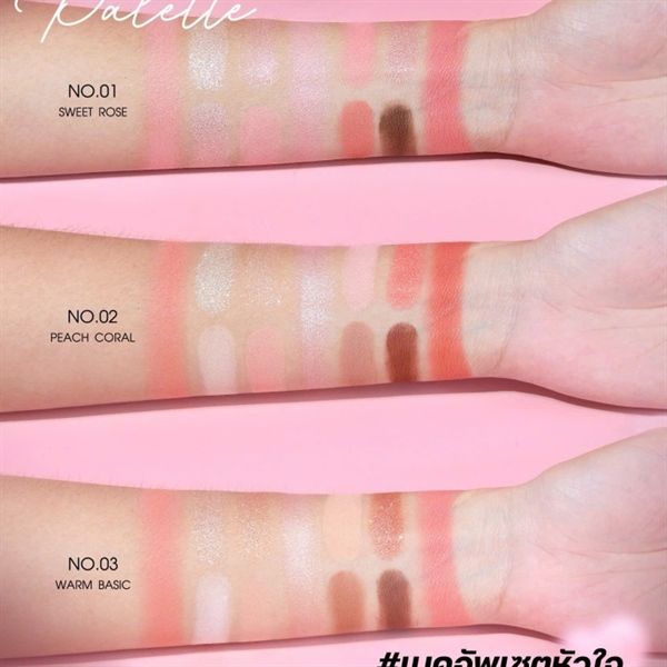Bảng Phấn mắt Sivanna Lovely Multi #01 -sweet rose
