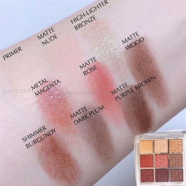 Phấn Mắt Dior Backstage Eye Palette Rosewood Neutrals 9 Ô