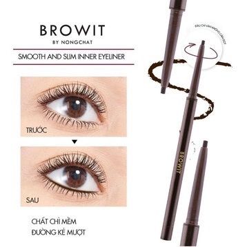 Chì kẻ mắt Browit smooth and slim inner eyeliner -đen