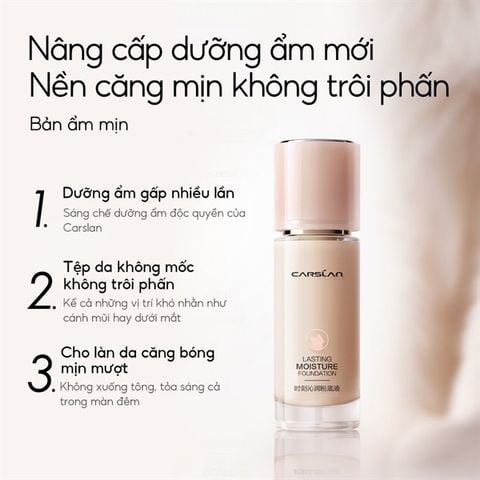 Kem Nền Carslan Lâu Trôi Chống Thấm Nước Suốt Lasting Moisture P01