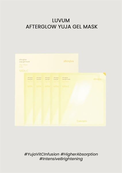 Mặt Nạ Thạch LUVUM afterglow yuja gel mask dưỡng trắng
