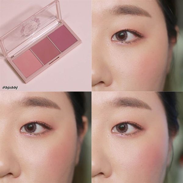 Phấn Má Hồng 3 Ô Màu I'm meme Afternoon Tea Blusher Palette #02-fruit flavor
