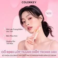Xịt Khóa Trang Điểm Colorkey Airy Soft Matte Makeup Setting Spray Ice Cream