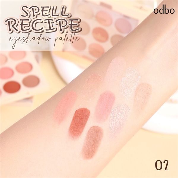 Phấn mắt Odbo spell recipe 9 ô tròn #02