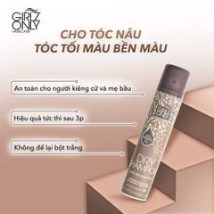 Dầu Gội Khô Girlz Only dry shampoo 100ml #nâu