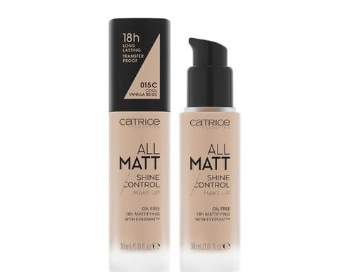 kem nền Catric all matte shine control 18h 015C