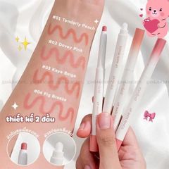 Chì kẻ viền môi nhung lì Romand lip matte pencil #03 cam nâu nude