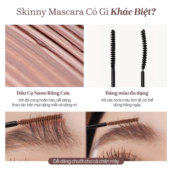 Mascara Mude Chuốt Mi Dài Tự Nhiên #01 Black