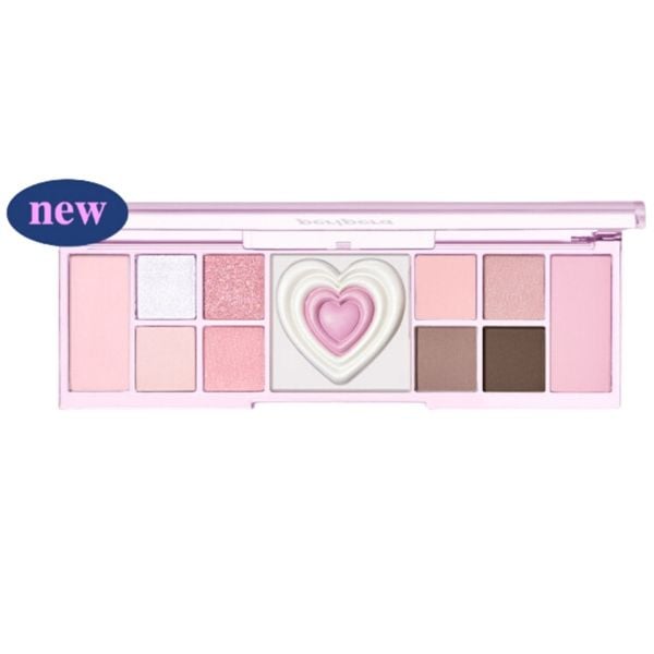 Bảng Phấn Mắt trái tim Peripera All Take Mood Like Palette #04-cool blush