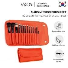 Bộ Cọ Vacosi Mars Mission Brush Set 14 Cây & Bóp Da