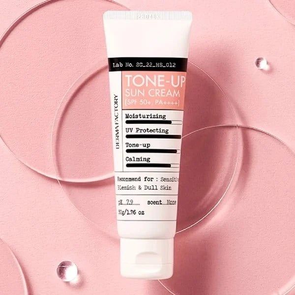 Kem Chống Nắng Nâng Tone Derma Factory Tone Up Sun Cream 30g