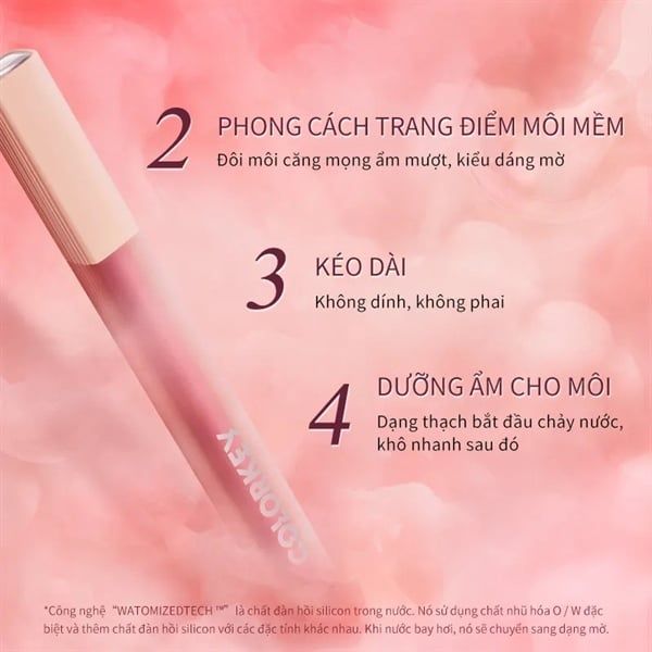 Son Kem Lì Colorkey soft Matte water tint #O308-Đỏ Cam Đất