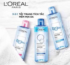 Nước tẩy trang L’Oreal Paris 3-in-1 Micellar Water 400ml da khô