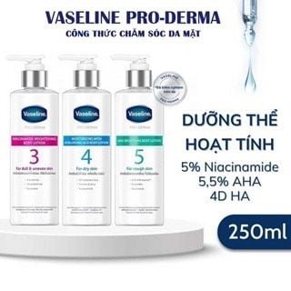 duỡng thể Vaseline Pro Derma 5 AHA Smoothing Lotion