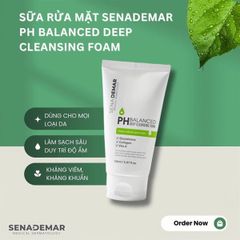 Sữa Rửa Mặt SenaDemar PH Balanced Deep Cleansing Foam 150ml