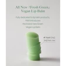 Son Dưỡng Thuần Chay Tự Nhiên Giảm Bóng Tróc Môi YNM Fresh Green Lip B