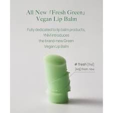 Son Dưỡng Thuần Chay Tự Nhiên Giảm Bóng Tróc Môi YNM Fresh Green Lip B