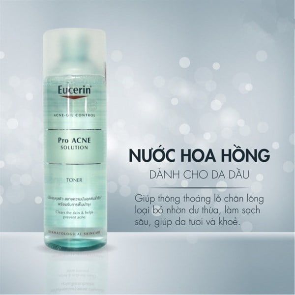 Nước Cân Bằng Eucerin Dành Cho Da Nhờn Mụn 200ml