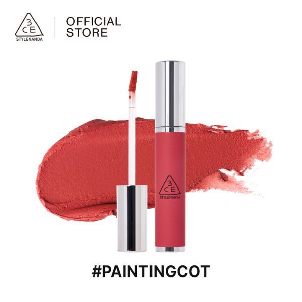 Son kem lì 3ce hazy lip clay #paintingcot đỏ hồng đất