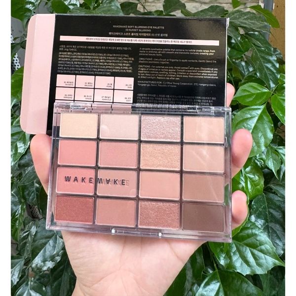 Bảng mắt wakemake soft blurring eye palette 16ô #03 sunset bluring