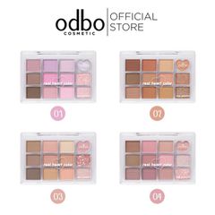 Phấn mắt má odbo real heart color 12ô #03