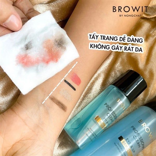 Nước Tẩy Trang Mắt Và Môi Browit Sạch Sâu, Dịu Nhẹ 45ml