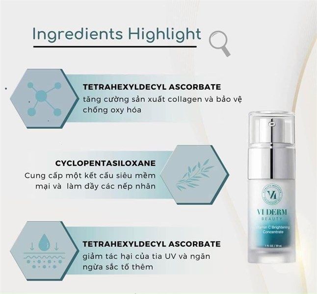 Tinh Chất VI Derm Vitamin C Brightening Concentrate
