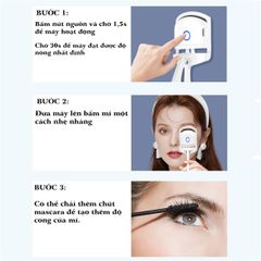 Bấm mi điện 2 chế độ kèm dây sạc