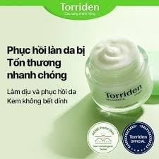Kem Dưỡng Cấp Ẩm, Làm Dịu Da Chiết Xuất Rau Má Torriden Balanceful Cica Cream 80ml