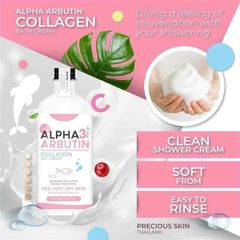 Sữa Tắm Dưỡng Trắng Da Precious Skin Alpha Arbutin 3 Plus Collagen Bath Cream