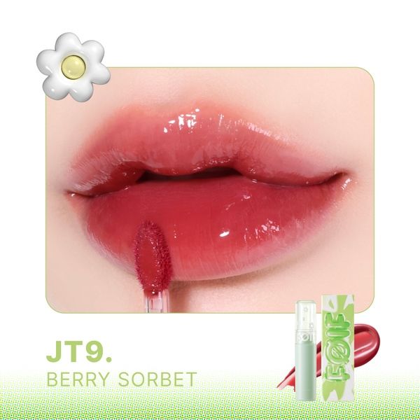 Son tint bóng thuần chay Merzy foif juicy fit tint #Jt9