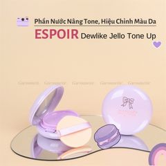 Phấn Nước Chống Nắng Nâng Tone Espoir Dewlike Jello Tone Up Cushion #nudie peach