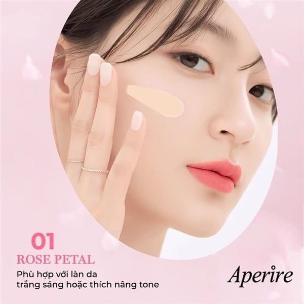 phấn nước Aperira day cream cover spf50+ pa++++ cushion #02