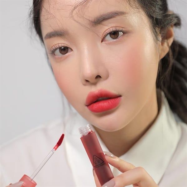 Son tint Lì 3CE Velvet Lip Tint #play off -đỏ thuần