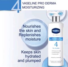 duỡng thể Vaseline Pro Derma 4 Hyaluronic Acid 250ml