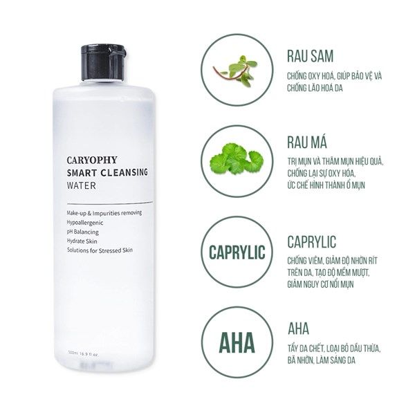 Nước tẩy trang thông minh Caryophy Smart Cleansing Water 300ml