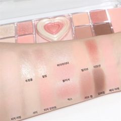 Bảng Phấn Mắt trái tim Peripera All Take Mood Like Palette #02-peach heaven