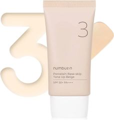 Kem Chống Nắng makeup Numbuzin Porcelain Base Skip Tone Up Beige