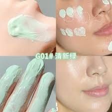 Kem Lót Trang Điểm Kiềm Dầu,Che mụn đỏ Zeesea Multi-Effect Makeup Primer 30g-xanh